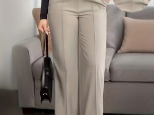 Pantalon large élégant pour femmes avec imprimé. Tendance et confortable pour le quotidien.