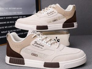 Baskets homme légères et respirantes à lacets – semelle plate confortable