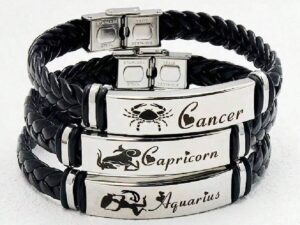 Bracelet homme multicouche en PU avec pierres – style élégant