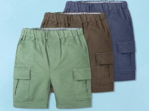 Ensemble enfant 3 pièces avec polo brodé et tenue classique confortable