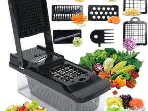 Robot multifonction cuisine 14-en-1 avec hachoir, râpe et trancheuse légumes