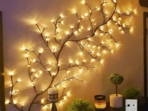 Lampe LED branche décorative 1,8 m USB avec 8 modes d’éclairage