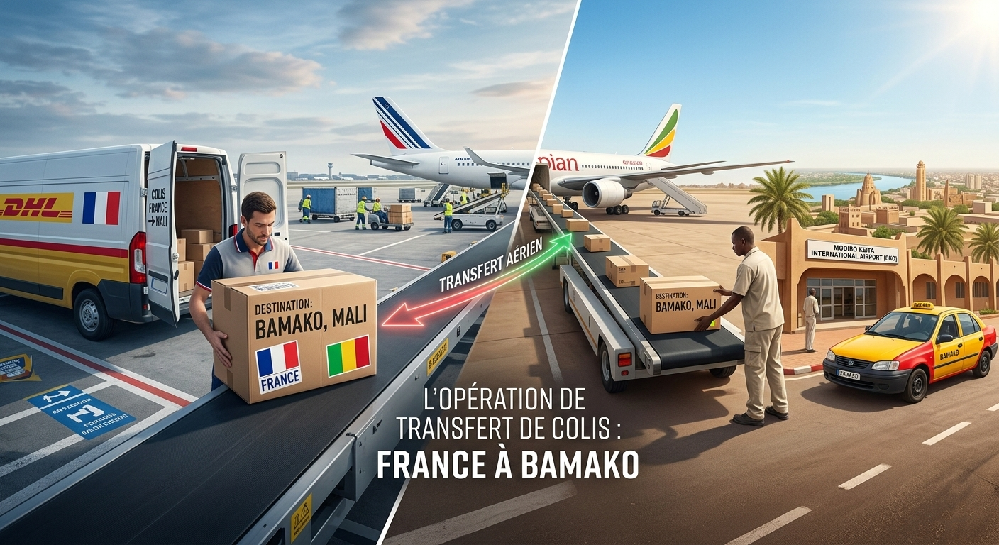 Opération de transfert de colis France - Bamako